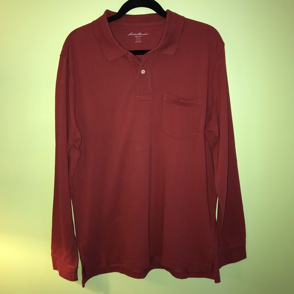 Eddie Bauer Other - New Eddie Bauer Long Sleeved Pocket Polo, Men’s L
